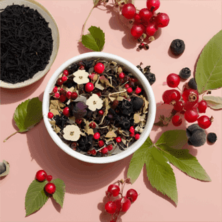 Infusion Bio Fruits Rouges Revitalisante : Pomme, Myrtille & 9 Baies Sauvages Antioxydantes