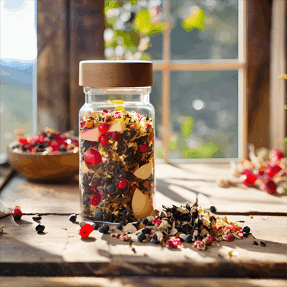Infusion Bio Fruits Rouges Revitalisante : Pomme, Myrtille & 9 Baies Sauvages Antioxydantes – Image 4