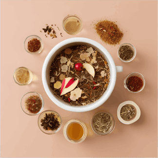 Tisane Bio Digestive Sans Caféine : Rooibos Épicé, Pomme & Fenouil