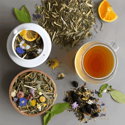 Tisane Bio Relaxante et Digestive : Pomme, Menthe, Camomille et 9 Plantes Bienfaisantes – Image 4