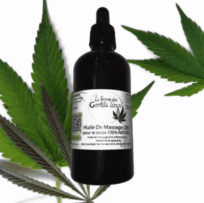 Huile de massage CBD 100% Naturel